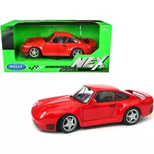 Welly 1:24 Porsche 959 Rojo Sport Caja 