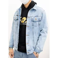 Campera De Jeans Oversize Rigida De Hombre