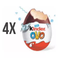 Kit 4 Kinder Ovo Ferrero 20g Surpresa Menino