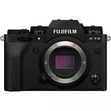 Câmera Mirrorless Fujifilm X-t4 4k, Bluetooth Wi-fi Preta/bk