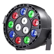 Canhão De Luz Rgb Dmx Painel Digital Strobo Par 12 Leds 1w