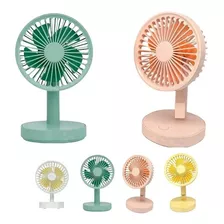 Mini Ventilador Portátil Recarregável Mesa Led Pronto Entreg