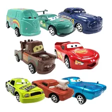 Kit 8 Carrinhos Relâmpago Mcqueen Disney Carros Brinquedos 