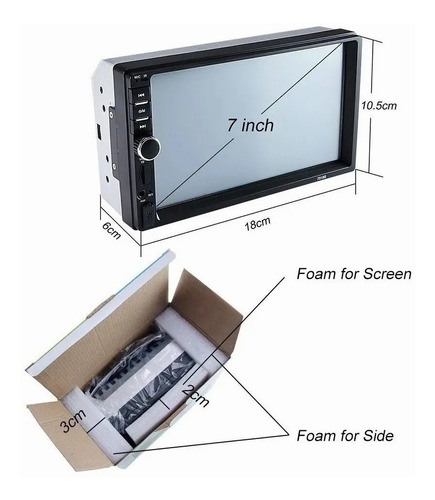 Auto Estreo 2 Din Espejo Link/control Volante Cmara 12leds Foto 7