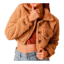 Blusa De Frio Feminina Jaqueta Bomber Pelúcia Teddy Inverno