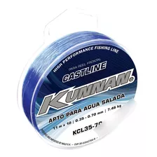 Salida Chicote Kunnan 11mt 0.35-0.70mm Carretel X10 Unidades Color Azul