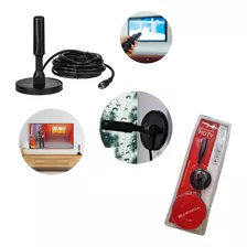 Kit Antena Tv Digital (interna/externa) Prova Agua E 5m Cabo