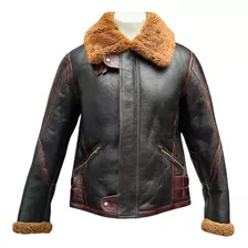 Chaqueta De Cuero Bomber 