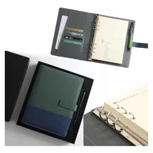 A5 Cuaderno Cuero Pu De Libreta Con Pluma Y Caja De Regalo