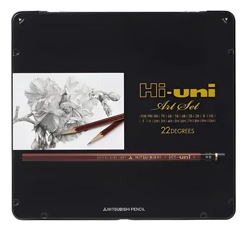 Set Lapices Grafito X 22 Graduaciones Mitsubishi Hi-uni
