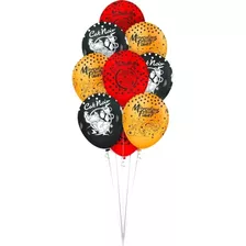 Balão Bexiga Festa Ladybug Miráculos N12 - 20 Unidades