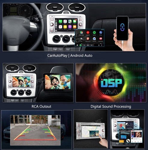 Ford Focus Android Ikon Transit Gps Wifi Radio Carplay Usb Foto 7