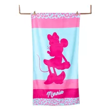 Toalla Playa Piscina Algodon Minnie Mouse Silueta / Jp Ideas