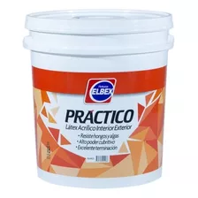 Elbex Práctico Látex Int/ext. X 18 Lt Color Blanco