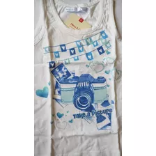 Remera Musculosa Nena T. 6 Mimo Algodón - Nueva - Palermo