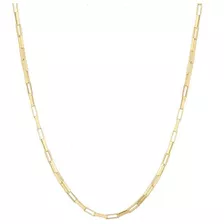 Cordão Cadeado De 60cm Com 6grs Masculino Ouro 18k Maciço