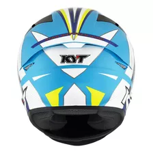 Capacete Kyt Tt Course Grand Prix Branco/ Azul L 60