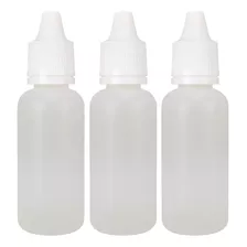 Frasco Plástico De 20ml Conta Gotas - 100un Com Tampa Lacre