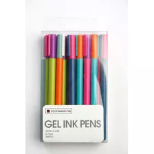 Set Gel Ink Pens X 24 Unidades - Tinta Negra -citanova