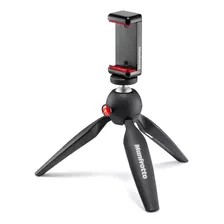 Pixi Manfrotto Negro Con Montura Para Smartphone Mkpixiclamp