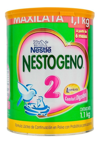 Fórmula Infantil En Polvo Nestlé Nestogeno 2  En Lata 1.1kg