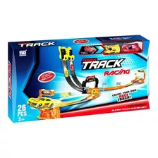 Pista Tipo Hotwheels Super Corrida Carros Fricção 26pcs