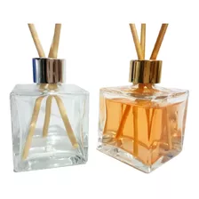 25 Vidros Mini Cubo Com 50 Ml + Tampas Luxo Para Difusor 