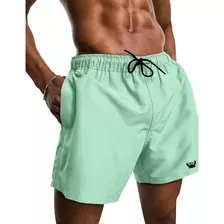 Short Bermuda Moda Praia Lisa Colorida Top Lançamento Promo