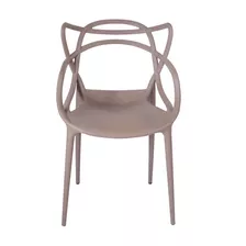 Cadeira De Jantar Top Chairs Top Chairs Allegra, Estrutura De Cor Fendi, 8 Unidades