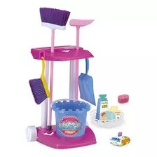 Kit Limpeza Brinquedo Infantil Balde Vassoura Monte Líbano