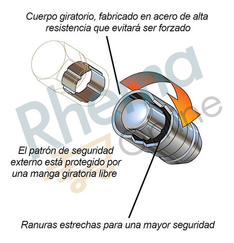 Birlos Tuercas Seguridad Dodge Caravan Todas Generaciones Cl Foto 5