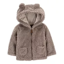 Campera De Sherpa Con Capucha De Orejitas Diseño Oso Carters