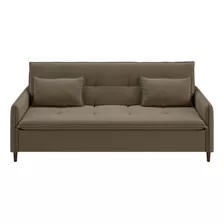 Sofa Cama Sillon 3 Cuerpos Reclinable Tapizado En Tela