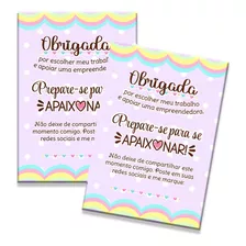 100 Cartão De Agradecimento Ao Cliente Personalizado