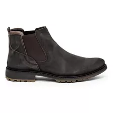 Bota Masculina Cavalera Chelsea Dlave Couro Elástico Confort