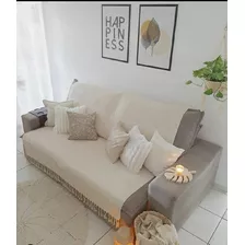 Manta Para Sofa Retratil Gigante Grande Algodão Cru Promoção