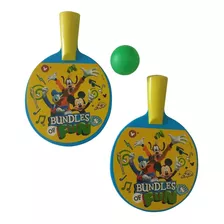 2 Raquetes De Ping Pong + Bolinha Brinquedo Infantil