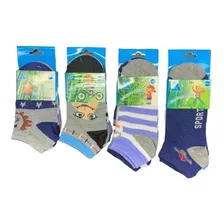 Pack 12 Pares Calcetines Niños Algodón Con Diseños