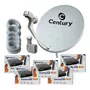 Terceira imagem para pesquisa de kit antena parabolica century midiabox