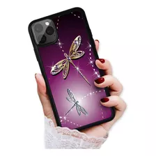 Funda Para iPhone 12 Mini - Violeta/libelulas