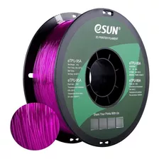 Filamento Esun Premium Tpu-95a 1.75mm, 1kg Color Púrpura