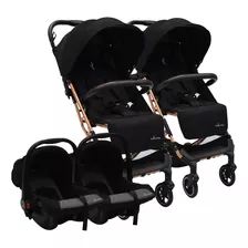 Cochecito Doble Travel System Premium Baby Sevilla +conector