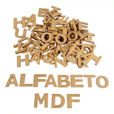 Kit 6 Alfabetos Madeira Mdf Do A Ao Z Com 156 Letras 3,5cm