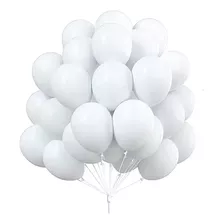 Balão Bexiga Redondo Liso 9 Bompack 30 Unidades Branco