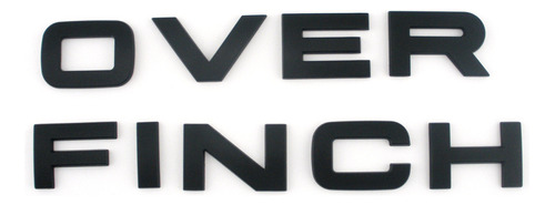 Overfinch Letter Badge Logo Sticker Para Land Rover Foto 3