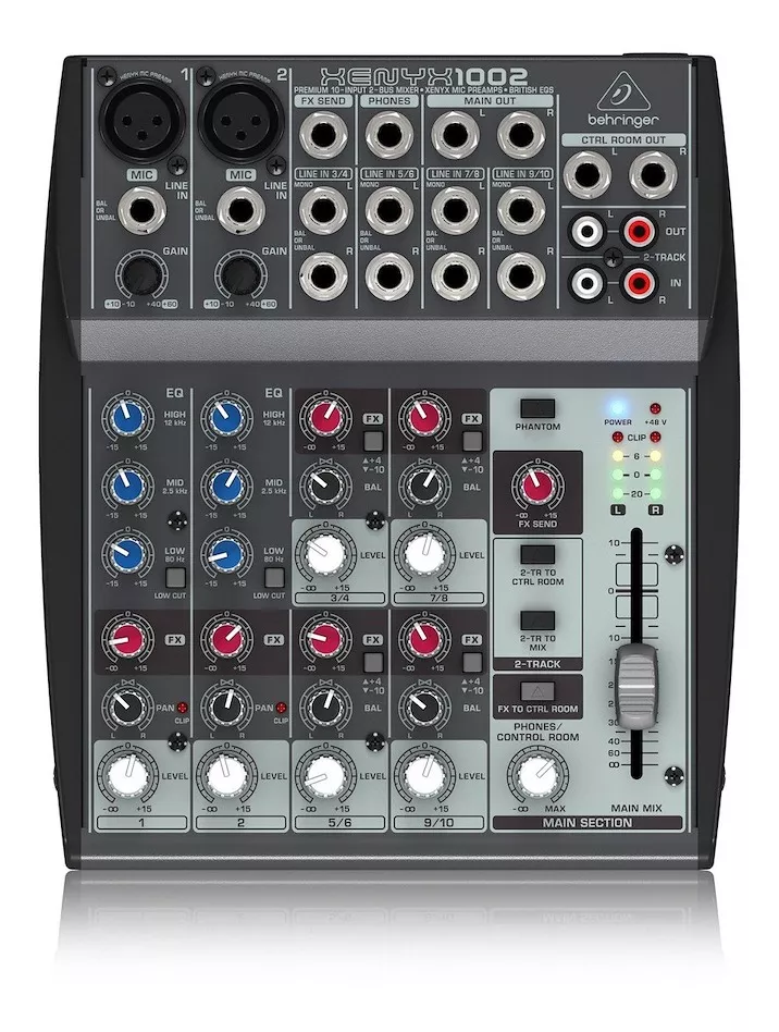 Consola Mixer Pasiva Behringer Xenyx 1002 10c Musicapilar 