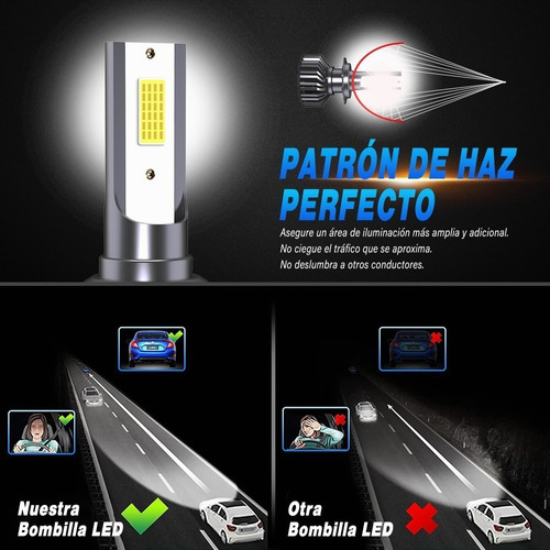 D1.para Kit De Focos Led H7 H11 Luz Alta/baja For Buick Foto 4