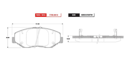 Balatas Trw Delanteras Honda Civic 2012 A 2015 Si   Cermica Foto 3