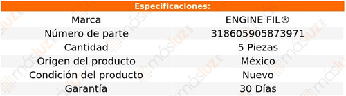 Paq 5 Filtros De Aire Creta 1.6l 4 Cil 2017/2020 Engine Fil Foto 2