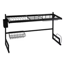 Organiza Escurrido Cocina Lavadero Ordena Metal 85cm 2 Nivel